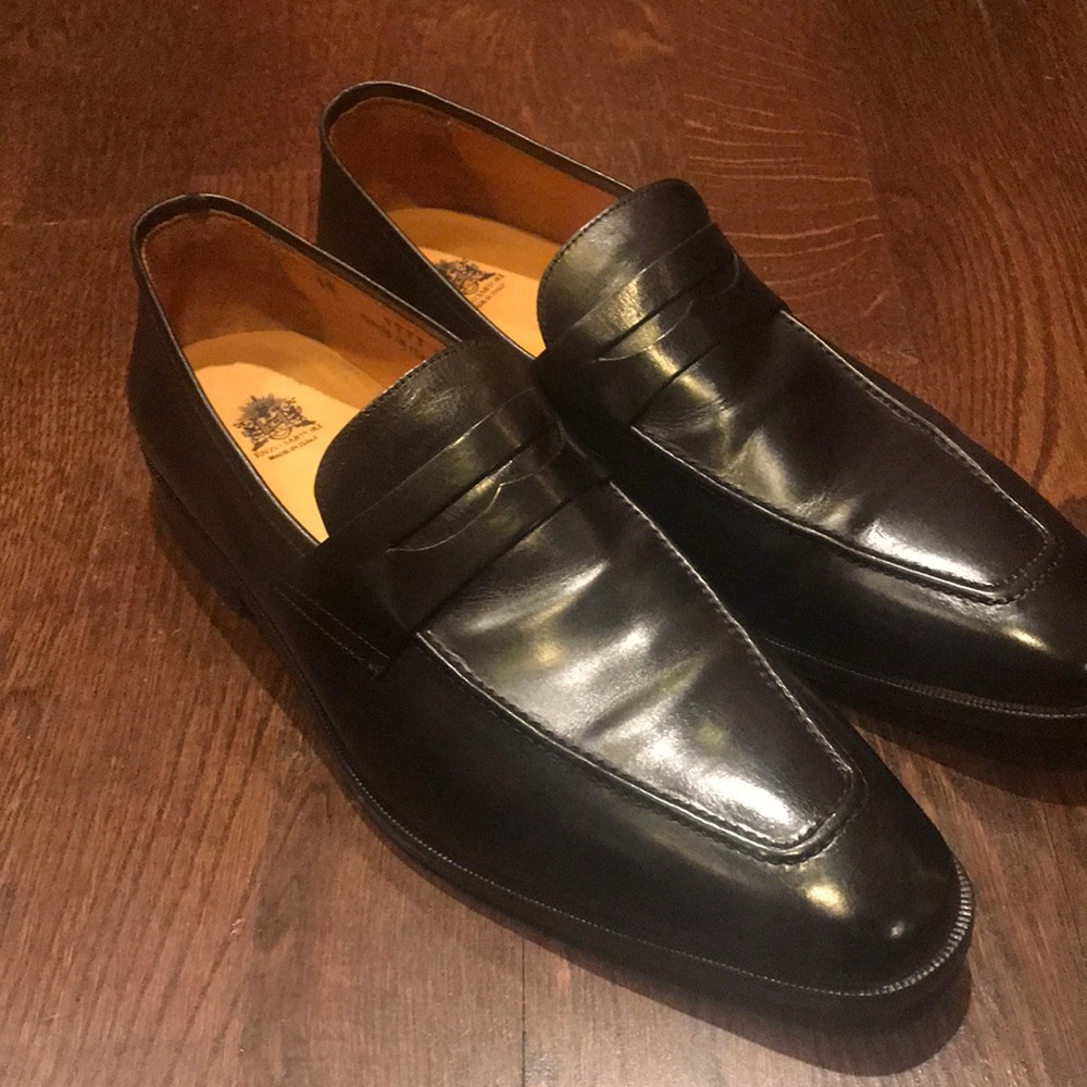 Premium Italian Leather Black Dress Shoes